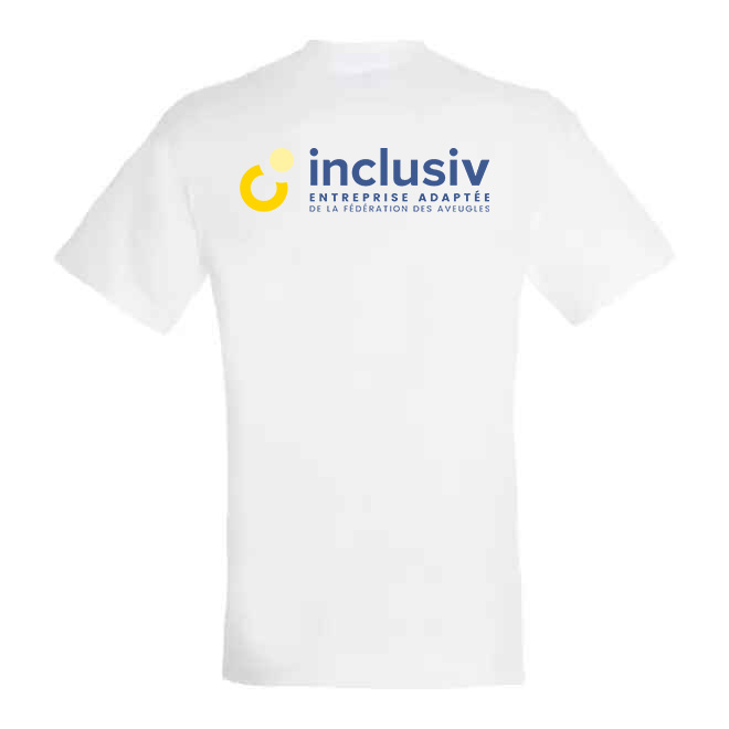 T-SHIRT EN COTON - AVEC PERSO COEUR ET DOS QUADRI