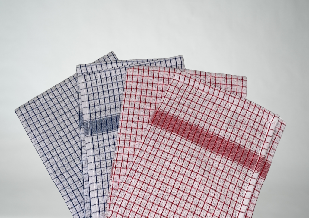 TORCHONS GAUFRES COTON 50 X 70 CM - LOT DE 3 - ASSORTIS