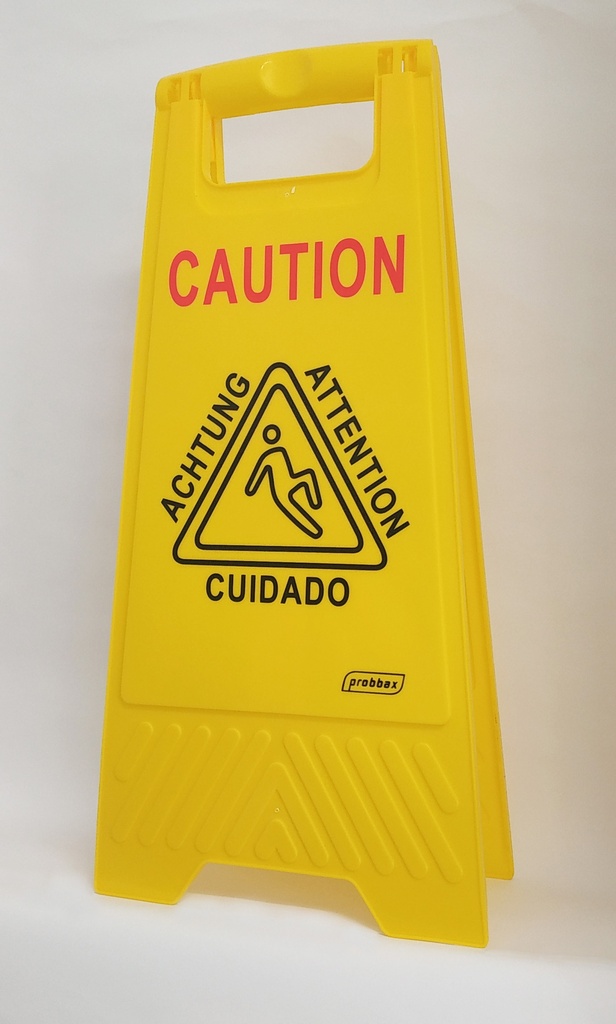 PANNEAU DE SIGNALISATION PLIABLE SOL GLISSANT - 30 X 62 CM