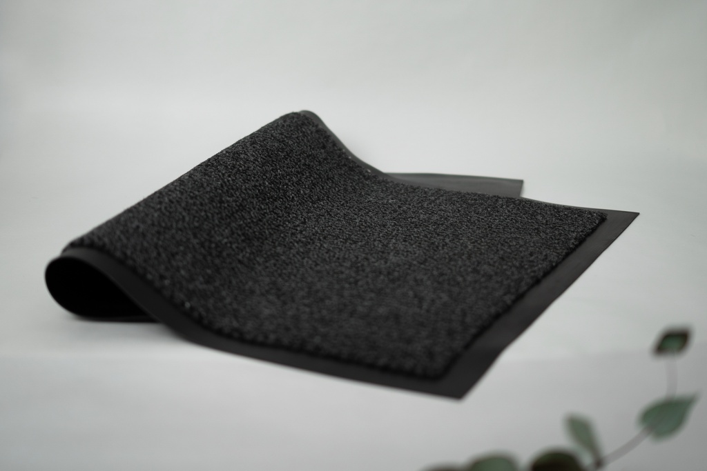 TAPIS D'ACCUEIL 100% MICROFIBRE GRIS - 90 X 150 CM
