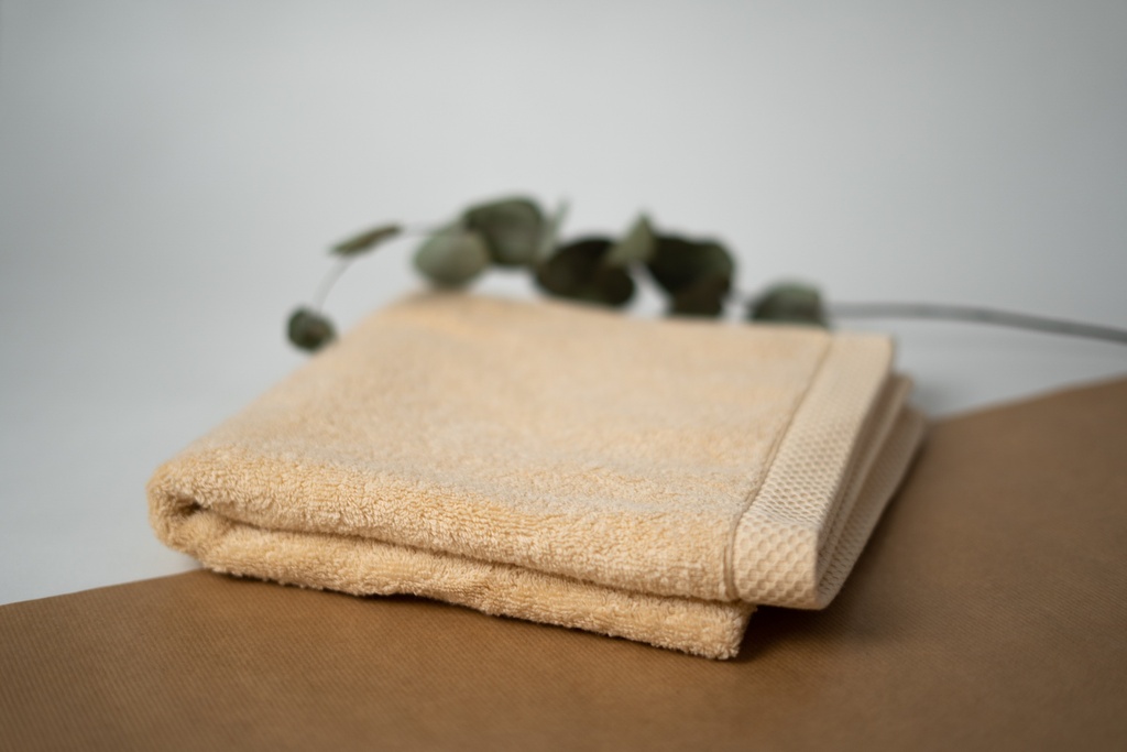 SERVIETTE DE TOILETTE COTON BIO - 50 X 100 CM - PECHE