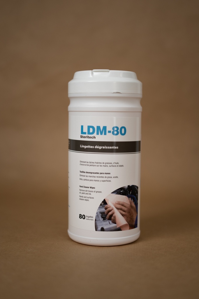 LINGETTES DEGRAISSANTES MAINS - BOITE DE 80