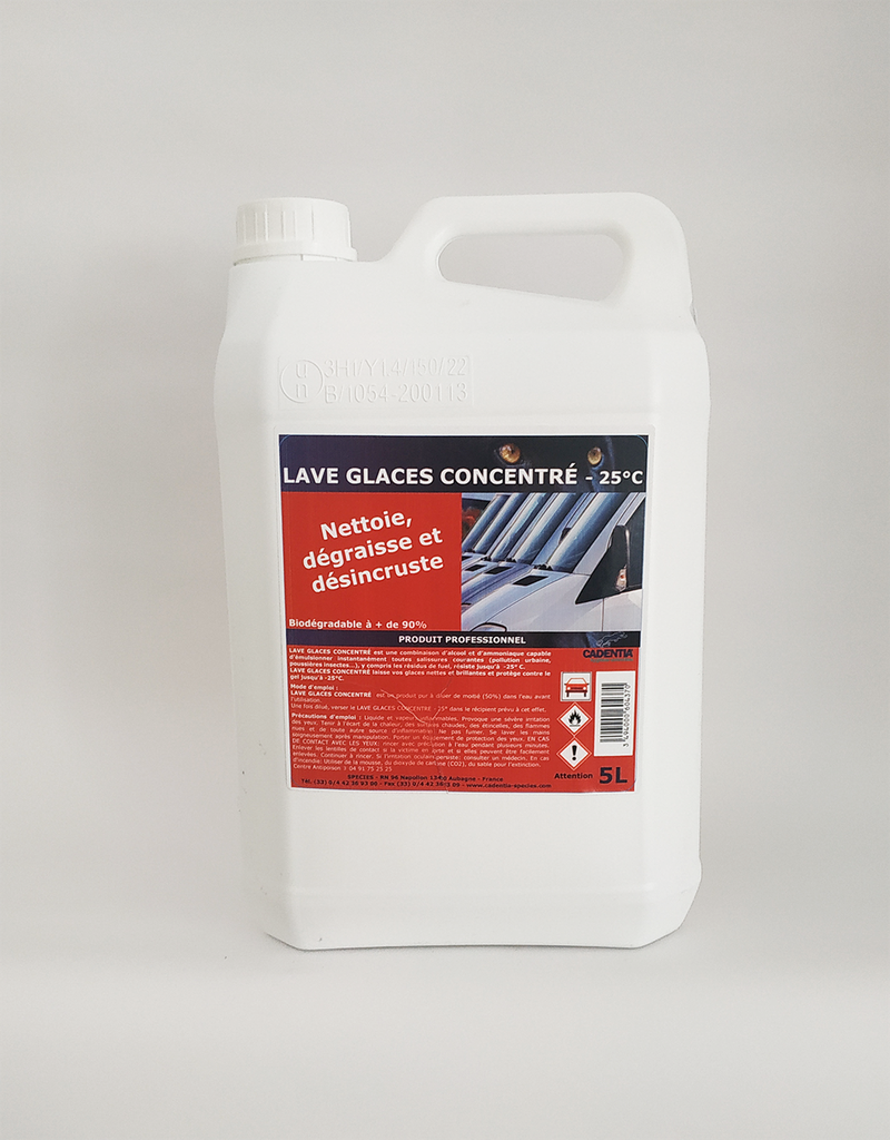 LAVE-GLACE CONCENTRE AUTOMOBILE - BIDON DE 5 L