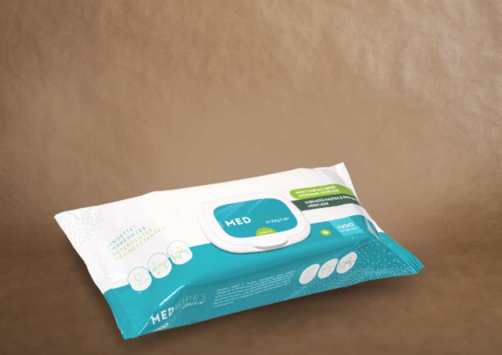 LINGETTES EPAISSES NETTOYANTES DESINFECTANTES - PAQUET DE 100