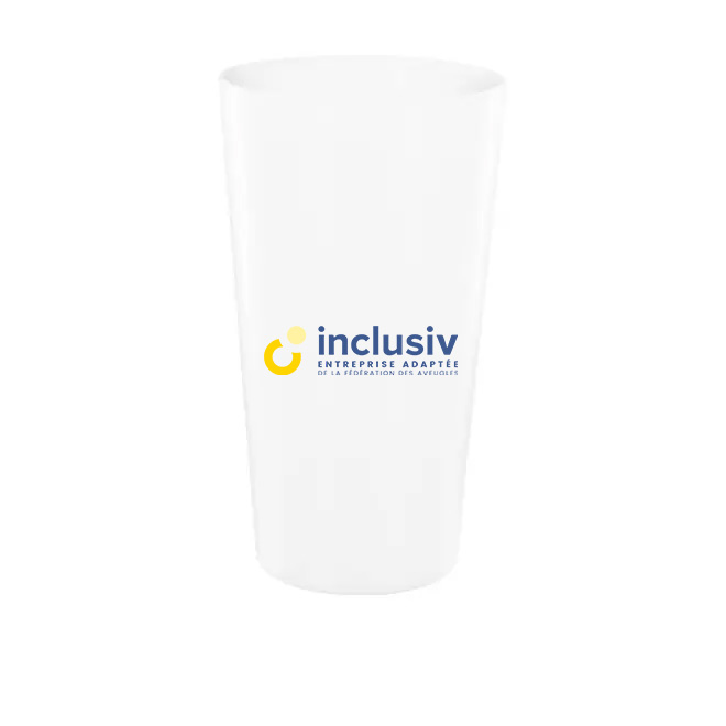 [OP-CUP60-4-BLA] GOBELET REUTILISABLE - 60 CL - AVEC PERSO QUADRI