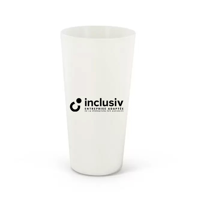 [OP-BIOCUP60-1] GOBELET BIO REUTILISABLE - 60 CL - AVEC PERSO 1 COULEUR