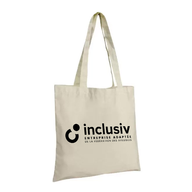 TOTE BAG COTON BIO - 110 G/M2 - AVEC PERSO 1 COULEUR