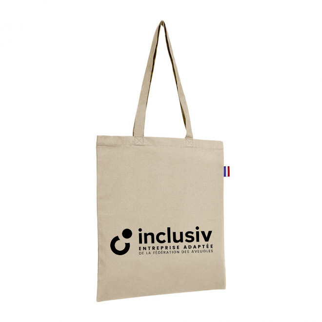 [OP-MARBIO150-1] TOTE BAG COTON BIO ORGANIQUE - 150 G/M2 - AVEC PERSO 1 COULEUR