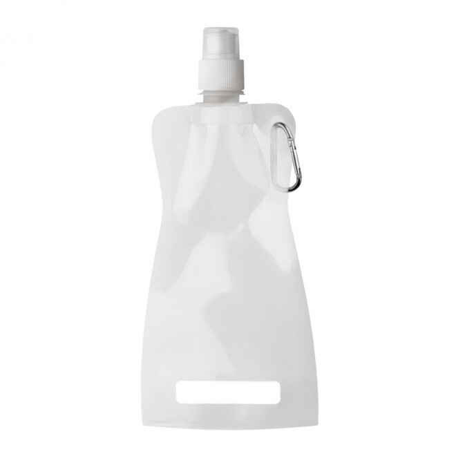 [OP-FIT-BLA] GOURDE PLIABLE 420 ML - SANS PERSO (Blanc)
