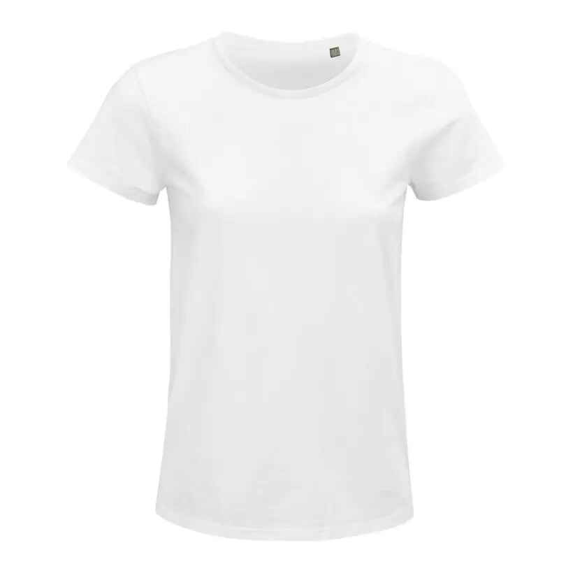 [OP-CRU-F-S-BLA] T-SHIRT EN COTON BIO - SANS PERSO (Femme, S, Blanc)