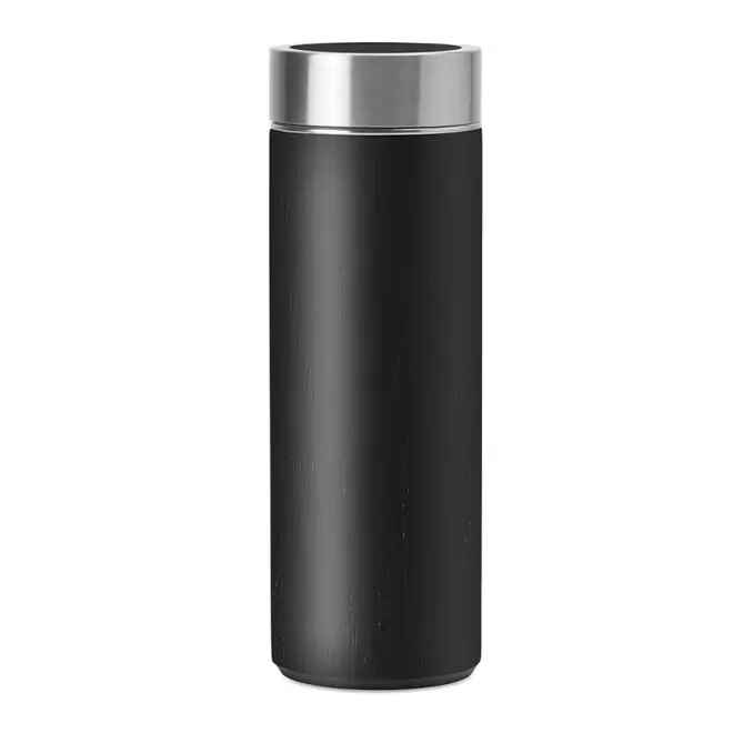[OP-MAL-NOI] BOUTEILLE ISOTHERME BAMBOU 400 ML - SANS PERSO (Noir)