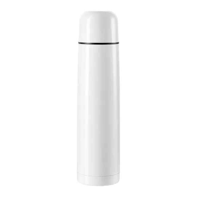 [OP-ISO-BLA] BOUTEILLE ISOTHERME INOX 1 L - SANS PERSO (Blanc)