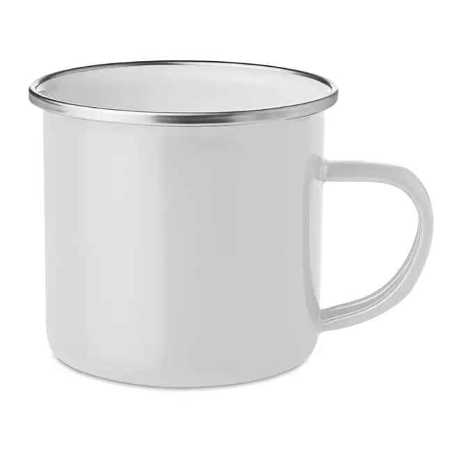 [OP-RAN-BLA] MUG METAL VINTAGE 35 CL - SANS PERSO (Blanc)