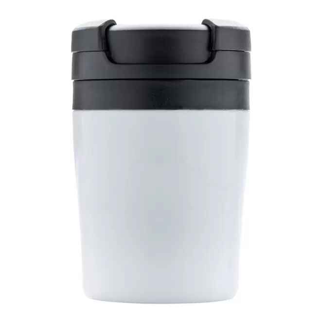 [OP-MOK-BLA] MUG ISOTHERME EXPRESSO INOX/PP 16 CL - SANS PERSO (Blanc)