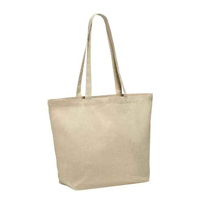 [OP-LOR-BEC] CABAS EN COTON RECYCLE - SANS PERSO (Beige chiné)