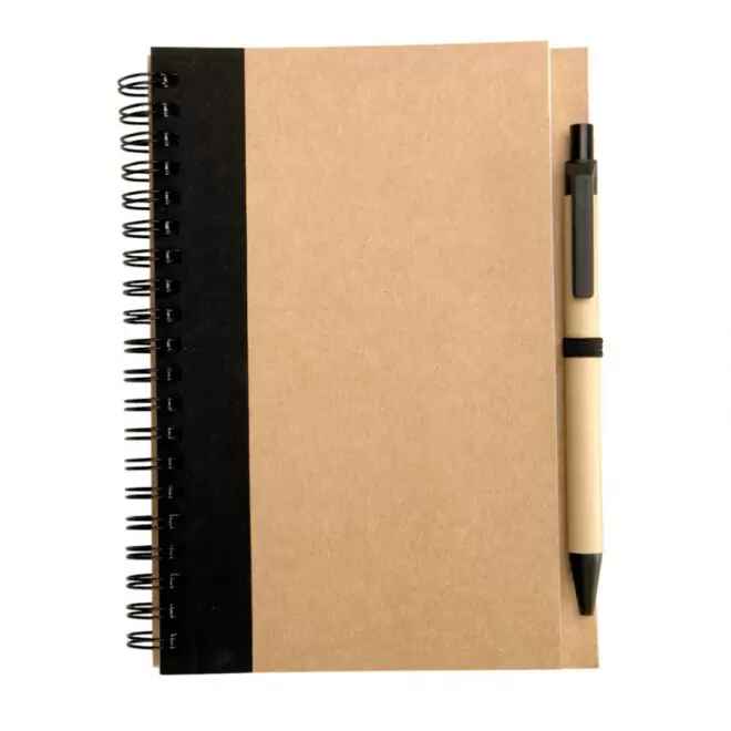 [OP-RAM-NOI] CARNET SPIRALES RECYCLE A5 - SANS PERSO (Noir)