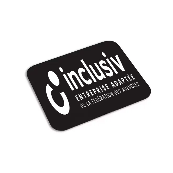 [OP-SUL-1-NOI] TAPIS DE SOURIS STANDARD - AVEC PERSO 1 COULEUR (Noir)