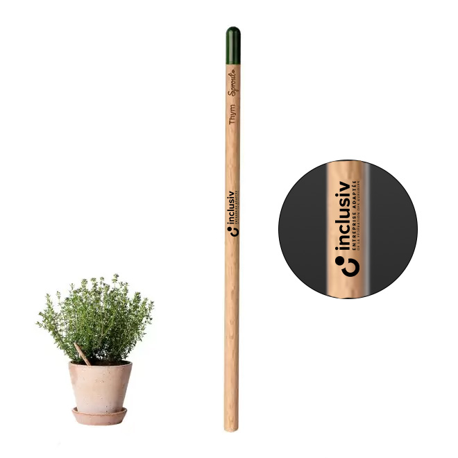 CRAYON A PAPIER BOIS ENSEMENCE - AVEC PERSO 1 COULEUR