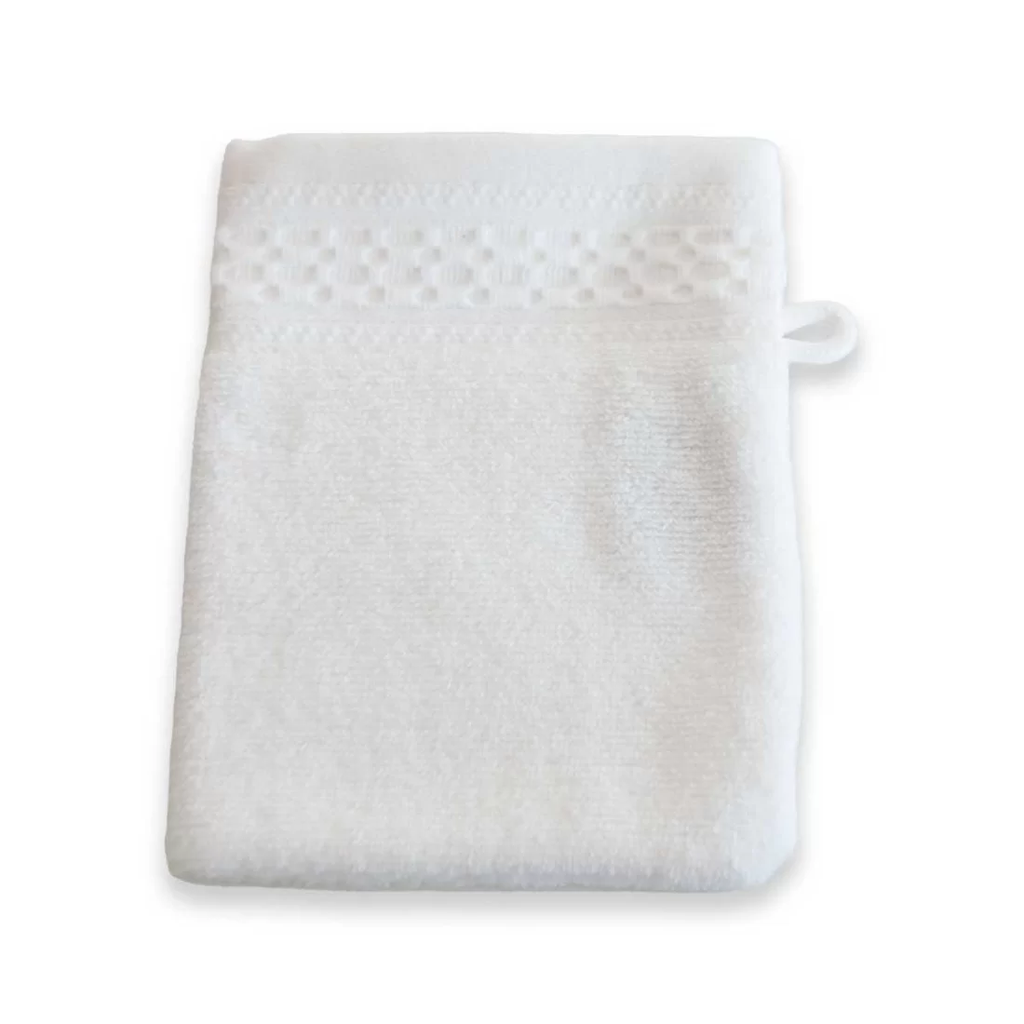 [CO-GT-BLA] GANT TOILETTE - 16 X 21 CM (Blanc)