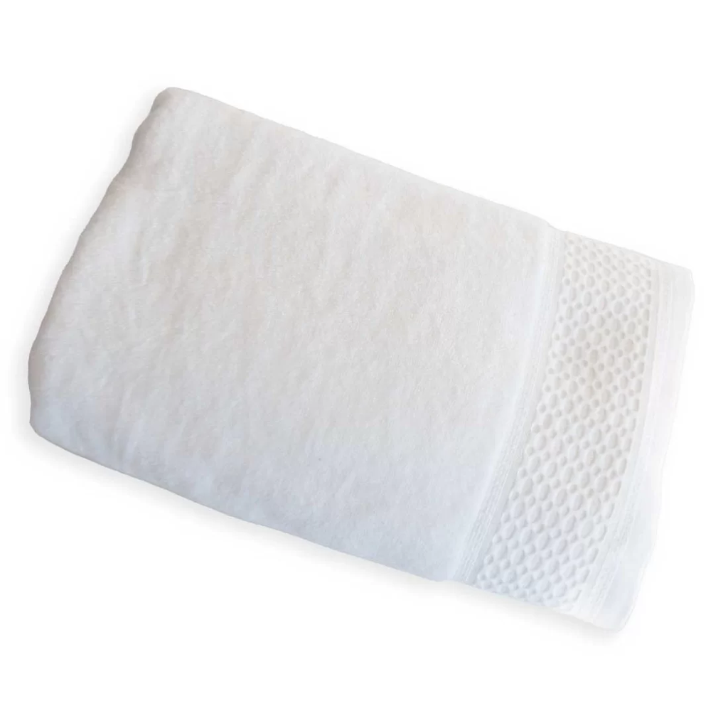 [CO-ST-BLA] SERVIETTE TOILETTE - 50 X 100 CM (Blanc)