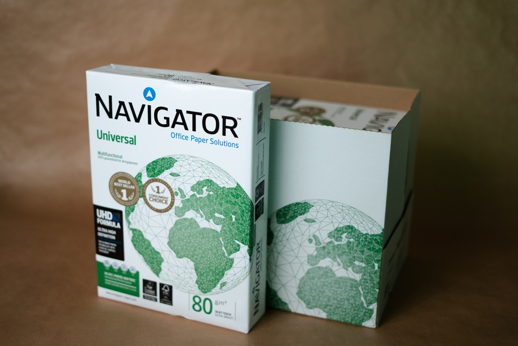 PAPIER A4 BLANC 80G - CARTON DE 5 RAMETTES DE 500 FEUILLES