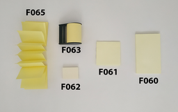 [F060] BLOC-NOTES - 76 X 127 MM - 100 FEUILLES - LOT DE 8 - JAUNE