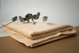 [TB079] DRAP DE DOUCHE COTON BIO - 90 X 180 CM - CREME