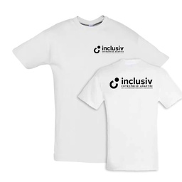 [OP-REG-CD1] T-SHIRT EN COTON - AVEC PERSO COEUR ET DOS 1 COULEUR