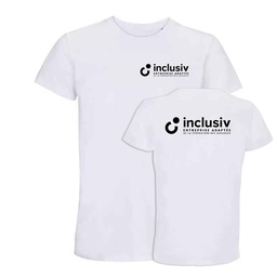 [OP-CRU-CD1] T-SHIRT EN COTON BIO - AVEC PERSO COEUR ET DOS 1 COULEUR