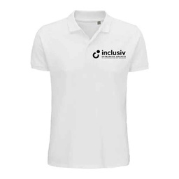 [OP-PLA-C1] POLO EN COTON BIO - AVEC PERSO COEUR 1 COULEUR