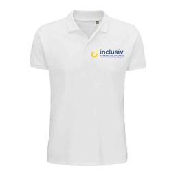 [OP-PLA-C4] POLO EN COTON BIO - AVEC PERSO COEUR QUADRI