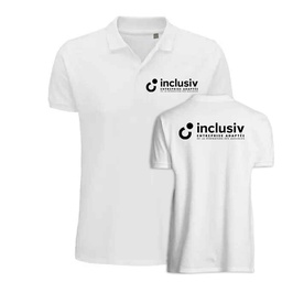 [OP-PLA-CD1] POLO EN COTON BIO - AVEC PERSO COEUR ET DOS 1 COULEUR