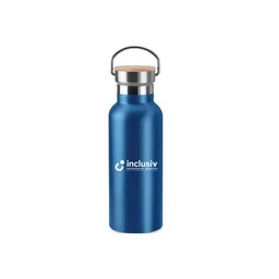 [OP-HOL-1] BOUTEILLE ISOTHERME INOX BAMBOU 500 ML - AVEC PERSO 1 COULEUR