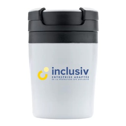 [OP-MOK-4] MUG ISOTHERME EXPRESSO INOX/PP 16 CL - AVEC PERSO QUADRI