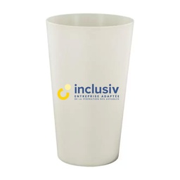 [OP-BIOCUP30-4] GOBELET BIO REUTILISABLE - 33 CL - AVEC PERSO QUADRI