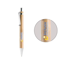 [OP-AMAZ-4] STYLO A BILLE BAMBOU - AVEC PERSO QUADRI