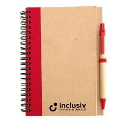 [OP-RAM-1] CARNET SPIRALES RECYCLE A5 - AVEC PERSO 1 COULEUR